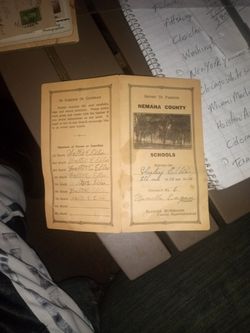 Early 1900s Report Card