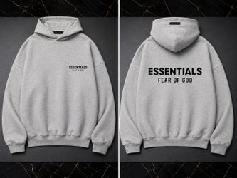 Essentials Hoodies Light Heather Grey