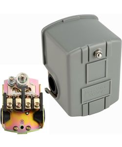 Water Pressure Switch for Well Pump 40-60psi,Adjustable Differential,1/4 Female NPT, Auto Electrical Control Water Pump Pressure Switch, Grey 1pcs new