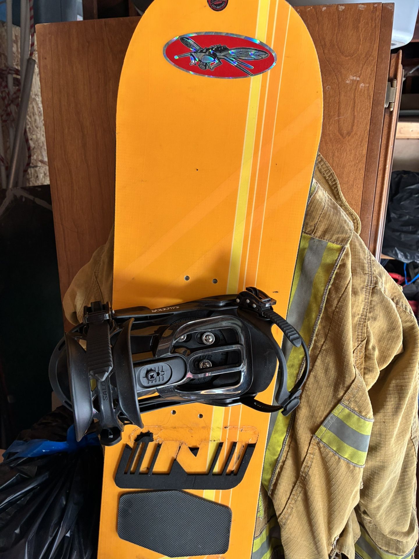 Snowboard And Bindings