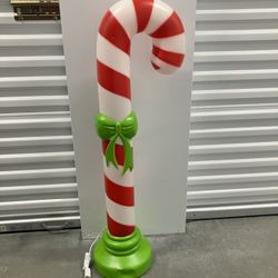 Macy’s Christmas Candy Cane Blow Mold Light Up Decoration