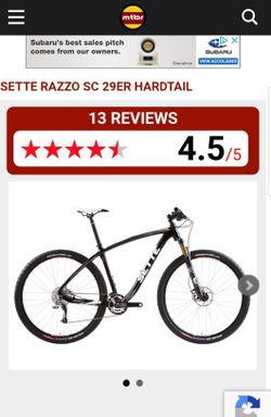 Sette razzo 29er price sale
