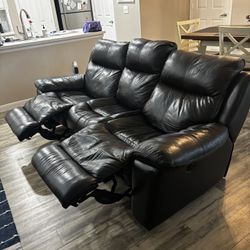 Reclining Black Couch
