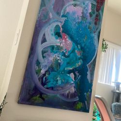 Large abstract painting 