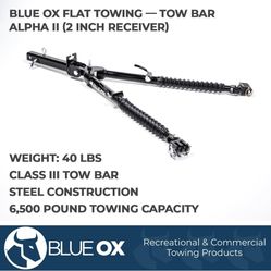 Blue Ox BX7365 Alpha 6,500lb Tow Bar