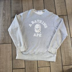 Bathing Ape CrewNeck Gray (Large)