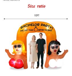 Bachelor party arch