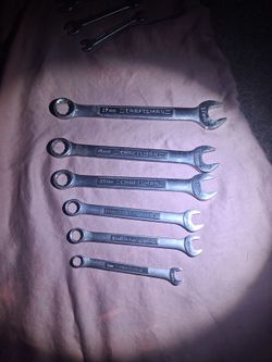 Vintage Craftsman 6-piece Metric Combination Wrench Set- VA Series