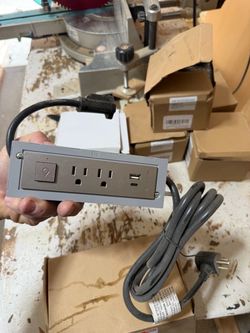 Recessed power strip