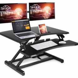 New! SIMBR VM-GSD63 Standing Desk with keyboard tray