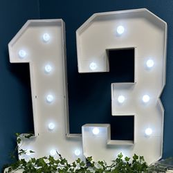 Large (FOAM BOARD) Marquee Light Up Numbers 
