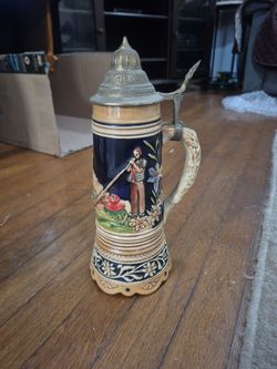 Beer Stein reuge swiss music box