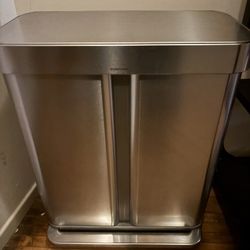 simplehuman Hands-Free Kitchen Step Trash Can