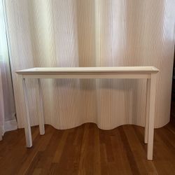 Table.  White Wood   Entry Console 