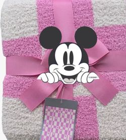 Pink Mickey blanket