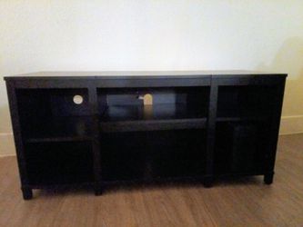 All black TV stand