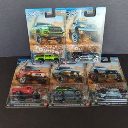 Hot Wheels Exclusive Silver Series Toyota Set Of 5 Trucks-$40 For The Set 