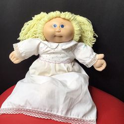 Original Vintage Xavier Pigtail Blond Hair/Blue Eyes 1878-81 Cabbage Patch Doll (Mint Condition)