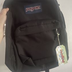 Brand New Jansport Black Backpack 