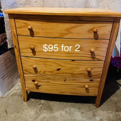 Two Beautiful Solid Wood Dressers – Very Good Condition