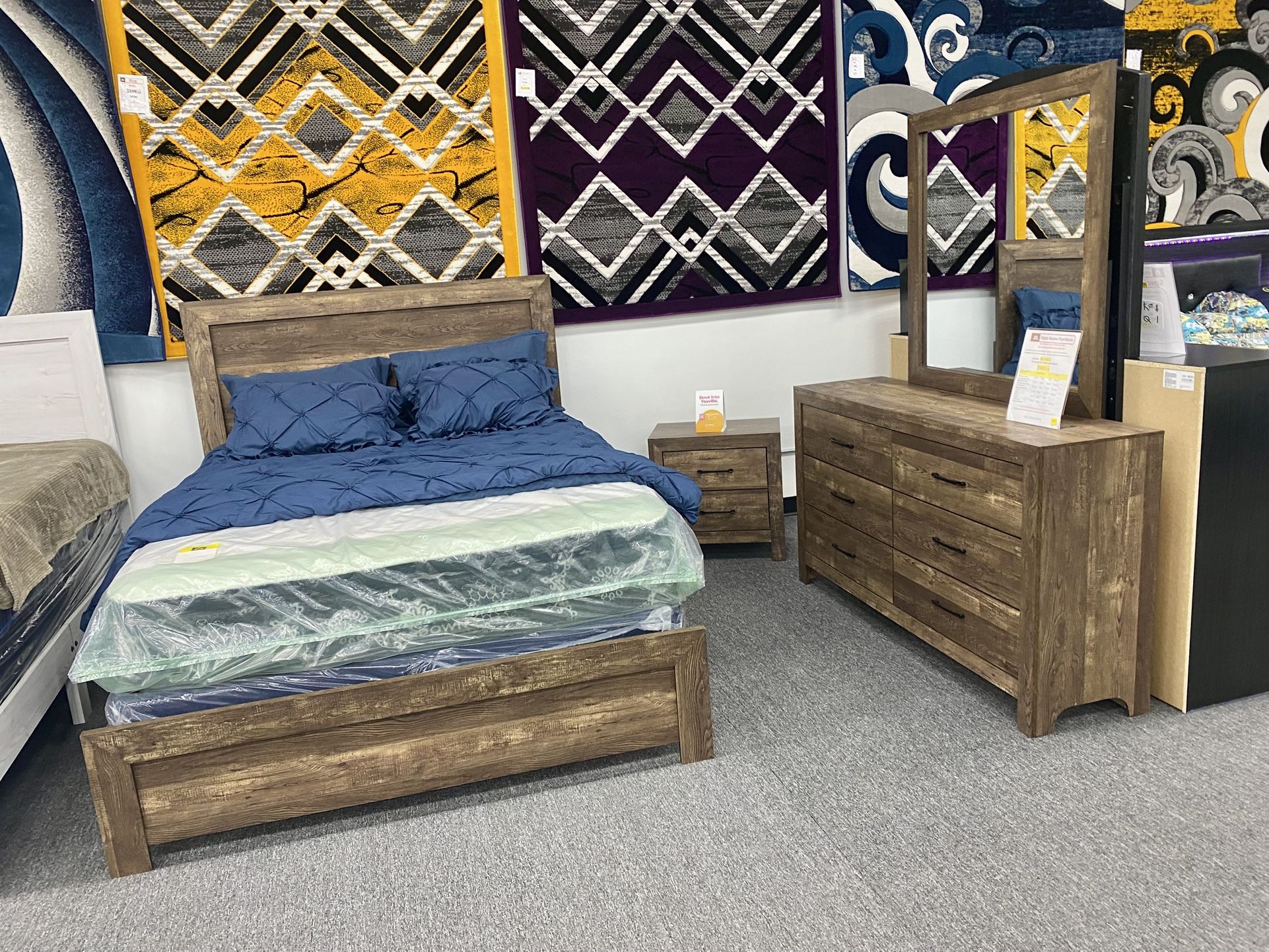 4pc Queen Size Bedframe Set $499
