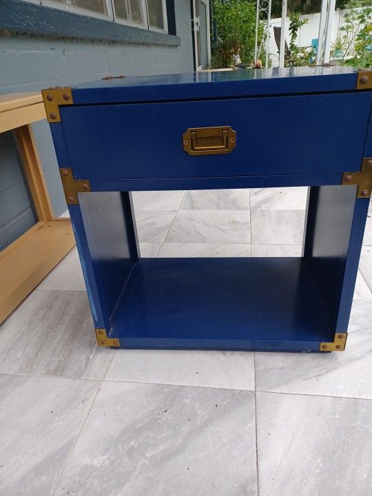 Little Seeds Monarch Hill Haven Kids' 1 Drawer Nightstand, Hunter Blue