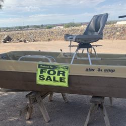 2 Man Fiberglass Pontoon Boat