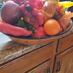 Bowl Of Fake Fruit $5