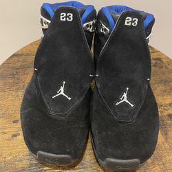 Air Jordan 18 OG 'Black Sport Royal' Size 6.5Y
