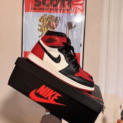 Air Jordan 1 Bred Toe Size 10.5