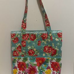 COUNTRY PIONEER WOMAN QUILTED HANDMADE TOTE BAG 