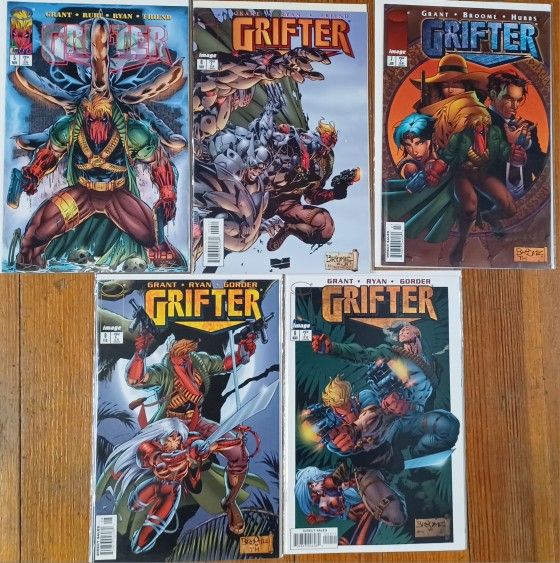 Grifter Comics Book 5 Lot 5 Thru 9 Issues Superhero Jim Lee
