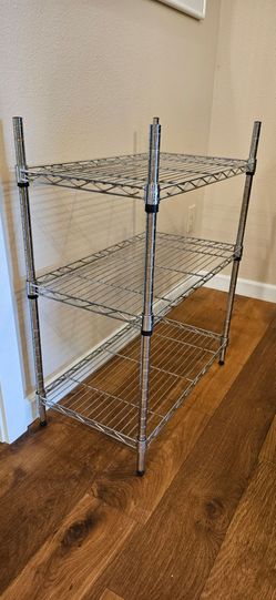 Small 3-Tier Chrome Wire Storage Shelf
