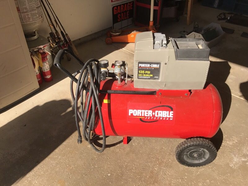 Porter Cable Air Compressor 6hp 135PSI 20 Gallon