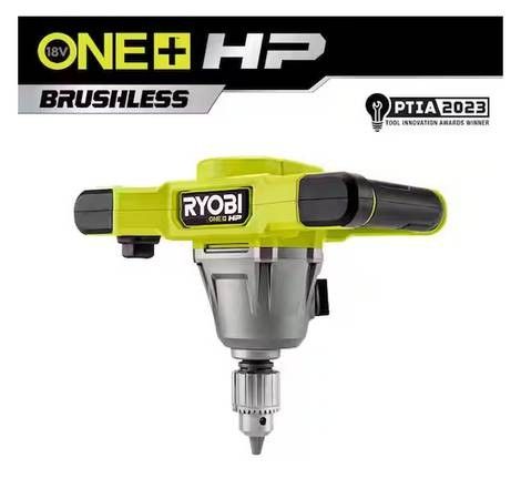 RYOBI ONE+ 18V HP 1/2 Brushless Cordless Mud Mixer (Tool Only)