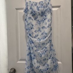Blue Floral Dress