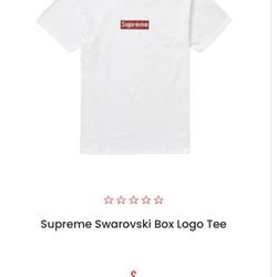Supreme Swarovski Logo Tee Shirt ❣️