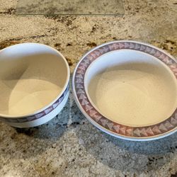 New 2 Matching Horizon Treasure Craft gBowls Southwestern Serving Mixing Large Kitchen Dishware
