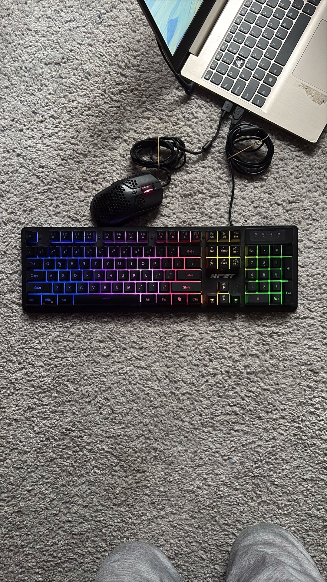 HyperX Pulsefire Haste (wired) & NPET K10 (Wired) Gaming Keyboard