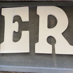 3- Wood Letters $$3 Each