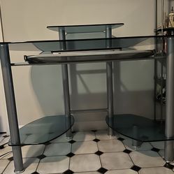 Glass desk 