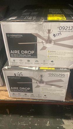 52in Ceiling Fan - Aire Drop