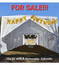 10x30 wedding party tent outdoor canopy tent with 8 side walls white FOR S@LE