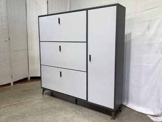 Tilt-Out Shoe Storage Entry Cabinet
