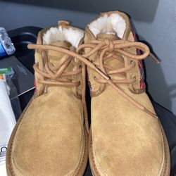 Ugg Chestnut Neumel Tartán Boots Size 3