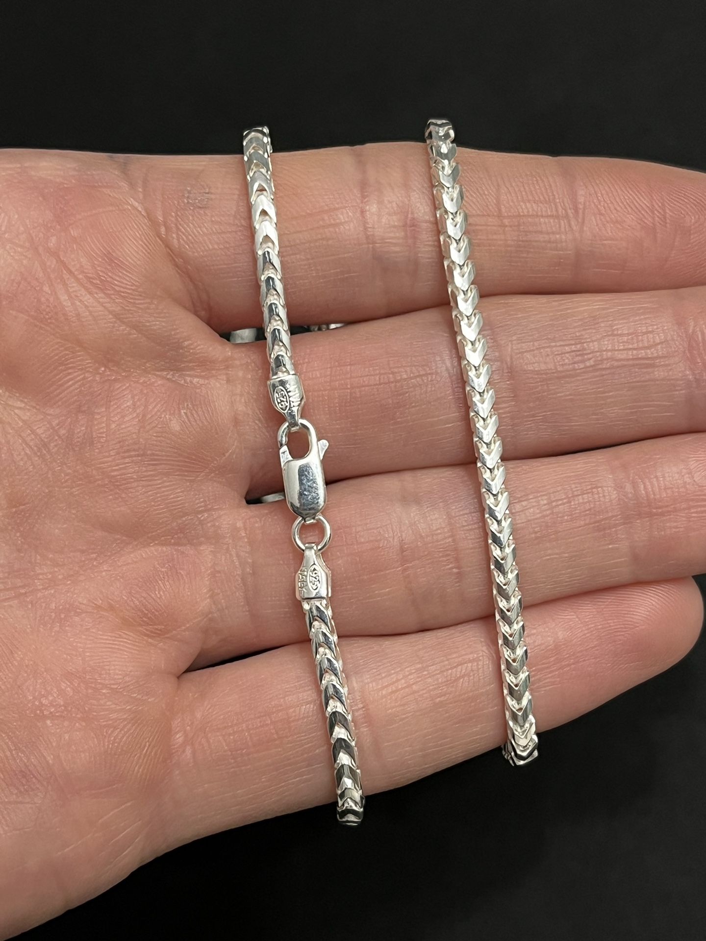 925 Sterling Silver Franco Chain 26”