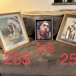 Native American Picture Frames (Prices On Picture)