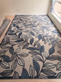 Large Area Rug Floral Leaf Pattern 8 feet * 13 feet