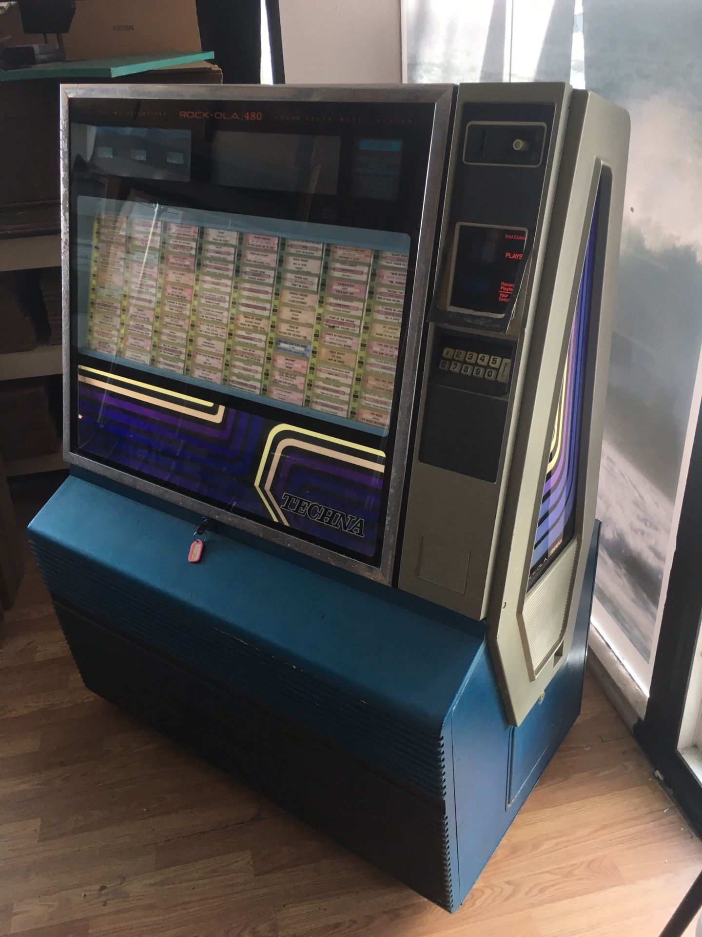 Vintage Rock-Ola 480 Vinyl Jukebox