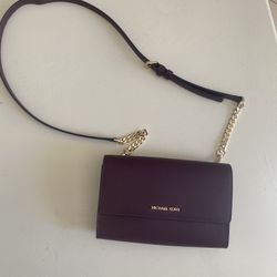 Burgundy Michael Kors Crossbody